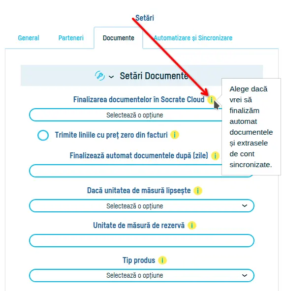 Cum activezi și configurezi integrarea cu Socrate ERP - pasul 5