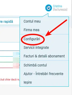 Decizia internă pentru seriile de facturi - pasul 1